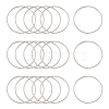Tarnish Resistant 304 Stainless Steel Linking Ring STAS-T047-15C-1