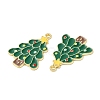 Christmas Alloy Enamel Pendants ENAM-D050-13B-01G-2