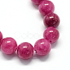 Natural Dyed Yellow Jade Gemstone Bead Strands G-R271-10mm-YXS12-2