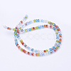 Mixed Electroplate Glass Faceted Rondelle Bead Strands X-EGLA-J047-3x2mm-46-3
