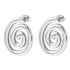 304 Stainless Steel Stud Earrings EJEW-I323-01P-04-4