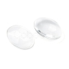 Transparent Oval Glass Cabochons GGLA-R022-35x25-3