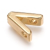 Brass Charms ZIRC-I037-01V-G-2
