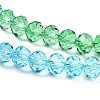 Transparent Painted Glass Beads Strands DGLA-A034-T6mm-A17-4