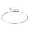 Non-Tarnish 304 Stainless Steel Cable Chain Bracelet for Men Women BJEW-E031-05J-P-1