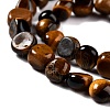 Natural Tiger Eye Beads Strands G-G018-17-3