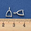 Rack Plating Brass Ice Pick Pinch Bails KK-Z030-05C-S-3
