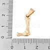 304 Stainless Steel Pendants STAS-F235-01G-L-3