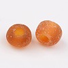 6/0 Frosted Round Glass Seed Beads X-SEED-A008-4mm-M13-2