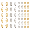 20Pcs 2 Style 304 Stainless Steel Lobster Claw Clasps STAS-UN0047-72-1