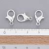 Silver Color Plated Alloy Lobster Claw Clasps X-E105-S-4