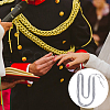 Polyester Fiber Army Shoulder Aiguillette Gold Wire Cord AJEW-WH0475-97B-6
