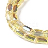 Electroplate Glass Beads Strands GLAA-Q101-02A-HP01-3