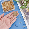 100Pcs 316L Surgical Stainless Steel Leverback Earring Findings STAS-BBC0010-61G-3