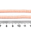 Flat Round Handmade Polymer Clay Bead Spacers X-CLAY-R067-4.0mm-13-4