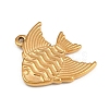 304 Stainless Steel Pendants STAS-K287-08B-G-2
