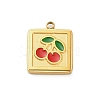 304 Stainless Steel Enamel Charms LS-STAS-F331-01B-G-1