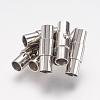 Tarnish Resistant Smooth 304 Stainless Steel Locking Tube Magnetic Clasps STAS-H019-2-1