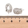 Brass Micro Pave Cubic Zirconia Peg Bails KK-C075-46P-2