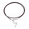 Waxed Cotton Cord Necklace Making X-MAK-S034-005-3