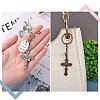 64Pcs 8 Style Tibetan Style Alloy Pendants FIND-SZ0002-81-5