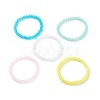 6.5MM Imitation Jade Glass Round Beaded Stretch Bracelet for Women BJEW-JB07658-4