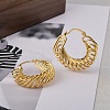 Brass Hoop Earring for Women EJEW-L288-001G-1