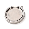 304 Stainless Steel Pendant Cabochons Settings SA-CBA8B85-07P-2