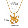 Summer Beach 304 Stainless Steel Pendant Necklaces WG63A68-01-2