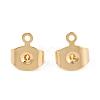 Brass Ear Nuts X-KK-P001-75G-B-2