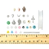 DIY Summer Glass & Synthetic Magnesite & Shell Bangle Making Kits DIY-FS0007-91-5