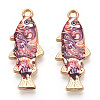 Alloy Enamel Pendants FIND-C037-16G-05-1-2