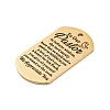 201 Stainless Steel Pendants STAS-R002-02G-03-2