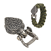 Eagle Head Brass Link KK-WH0109-08AS-01-1