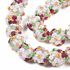 Handmade Lampwork Beads Strands LAMP-N021-015A-09-3