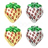 4Pcs 2 Colors Brass Enamel Pendants KK-CJ0003-25-1