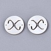 Natural Freshwater Shell Links Connectors X-SHEL-S276-120X-2