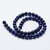 Natural Lapis Lazuli Beads Strands X-G-E465-8mm-01-2