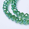 Electroplate Glass Beads Strands EGLA-A034-T8mm-A10-3