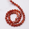 Natural Agate Beads Strands G-G580-8mm-04-2