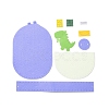 Handmade Non-woven Fabric Animal Change Wallet Set DIY-K059-08-3
