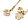 Rack Plating Paw Print Alloy Black Enamel European Safety Chains FIND-C055-05G-01-2