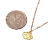 Cloud Face Alloy with Brass Pendant Necklaces NJEW-JN04907-3