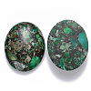 Synthetic Gold Line Imperial Jasper Cabochons G-R457-02E-2