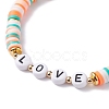 Handmade Polymer Clay Beads Bracelets Set BJEW-TA00043-01-8