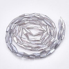 Electroplated Glass Beads Strands EGLA-S174-06H-2