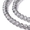 Transparent Glass Beads Strands GLAA-C019-01A-28-3