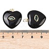 Natural Obsidian Pendants G-Z134-04F-3