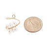 Copper Wire Wrapped Natural Cultured Freshwater Pearl Cuff Rings for Women RJEW-JR00438-4
