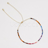 Adjustable Plastic Beaded Slider Bracelets YS6543-7-1
